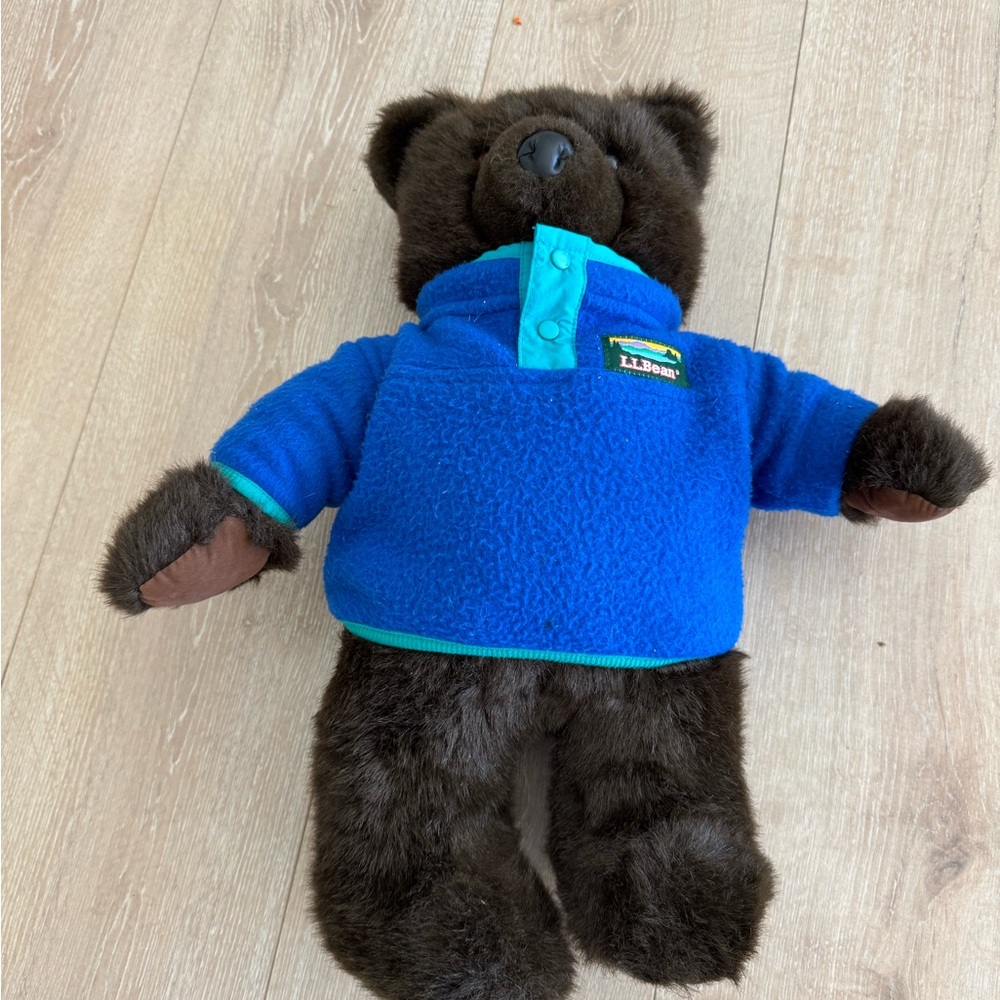 L.L. Bean Plush Bear with Blue Sweater
